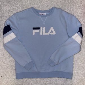 Baby blue Fila sweater